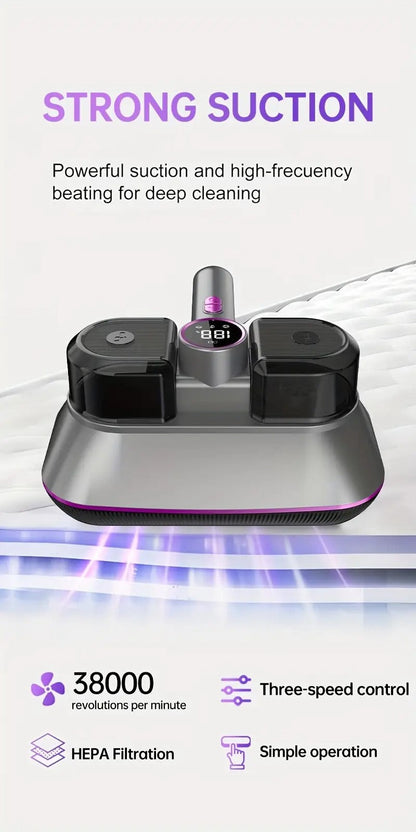 Wireless Dual-Cup Vacuum Cleaner with LED Display