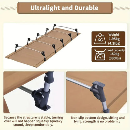 Camping Cot Folding Ultralight Outdoor Bed