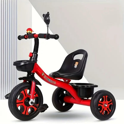 Youngsters Tricycle Push Handle Stainless Steel Frame