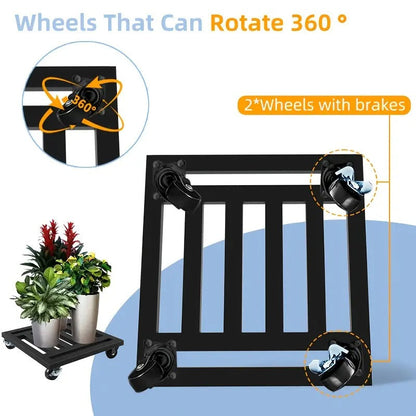 Lockable Wheel Plant Tray