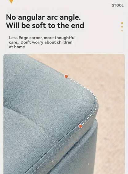 Multifunctional Storage Stool Cushioned Flip-Top Organizer