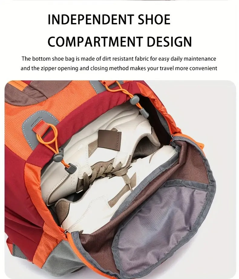 Royal Mountain Nylon Backpack with Rain Cover