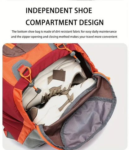 Royal Mountain Nylon Backpack with Rain Cover