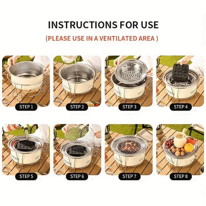 BBQ Grill Portable Tabletop