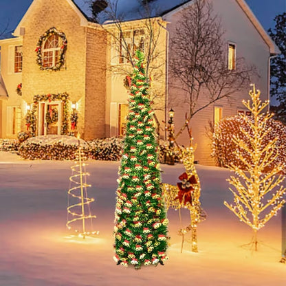 Green Pop-Up Tinsel Christmas Tree