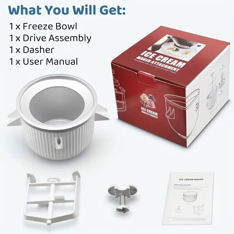 Ice Cream Maker Bowl Attachment for Kitchenaid Mixer