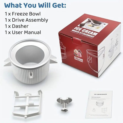 Ice Cream Maker Bowl Attachment for Kitchenaid Mixer