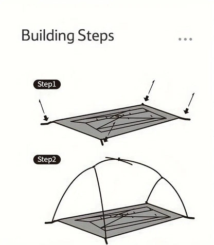 2 Person Camping Tent Double Layer