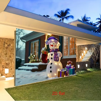 2D Inflatable Snowman Decoration