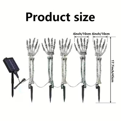 Solar Halloween Ghost Hand Lights Outdoor (5pcs)
