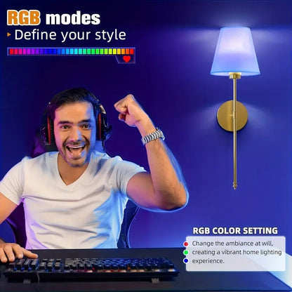 Battery Wall Sconces Set of 2 with Remote