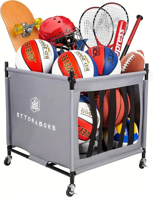 Ball Storage Cart with Wheels