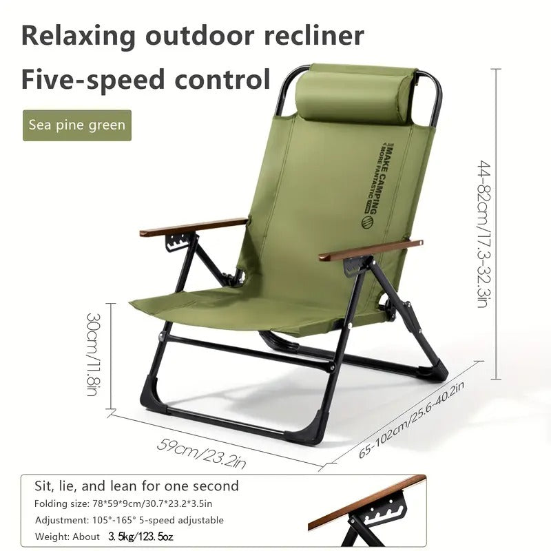 Chair with Adjustable Height and Head Support