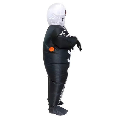 Halloween Skull Ghost Inflatable Costume Adult
