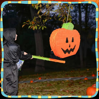 Large Pumpkin Piñata Set Party Decor (4pcs)