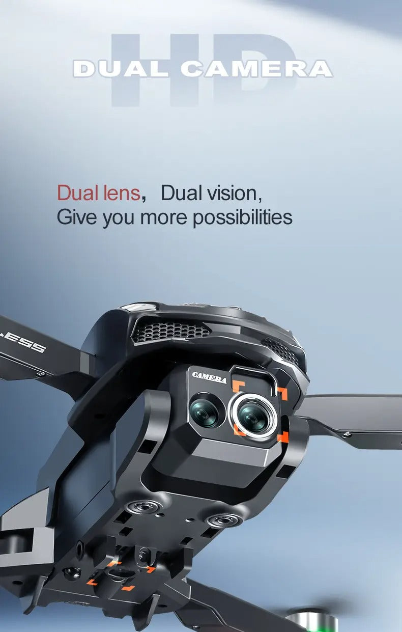 Dual Camera Brushless Remote-Control Drone for Adults