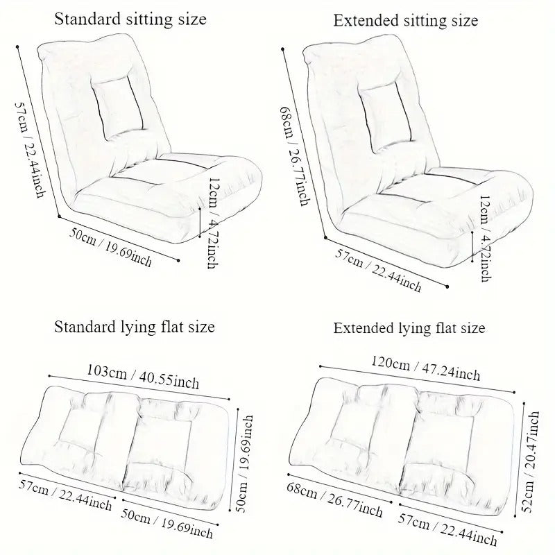 Sofa Foldable Single Tatami Lounge Chair