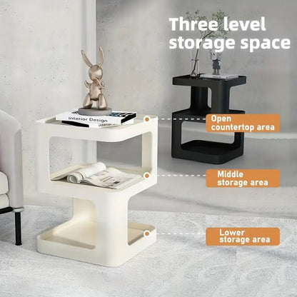 3-Tier Plastic Display Cabinet