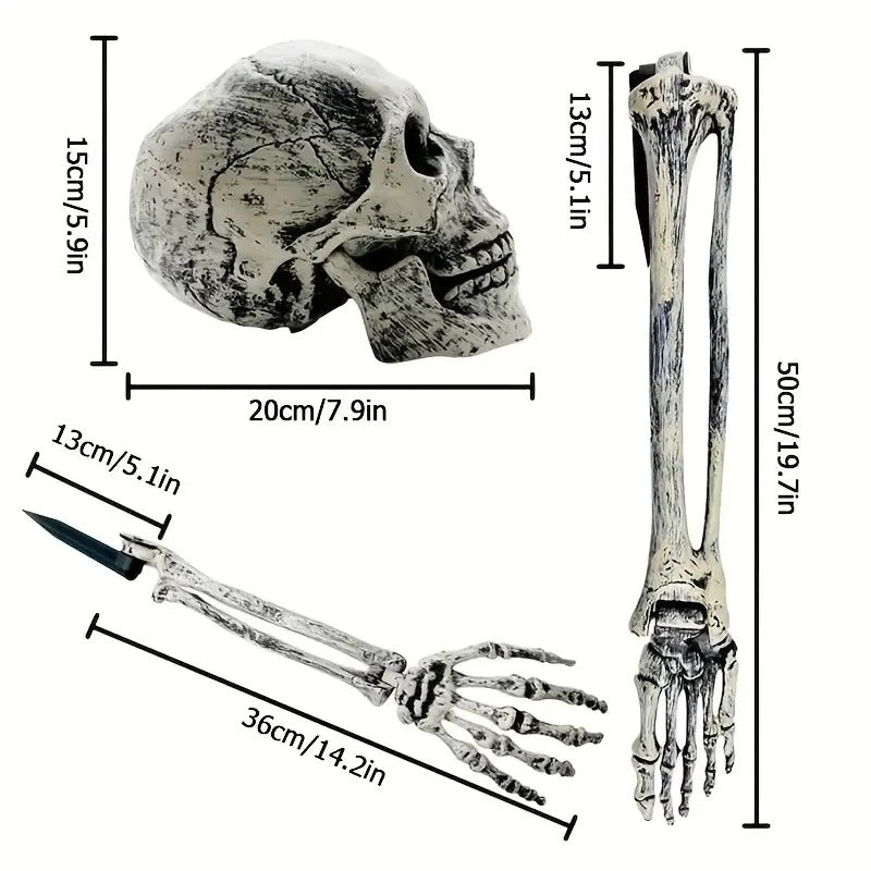Halloween Skeleton Stakes for Outdoor (5pcs)
