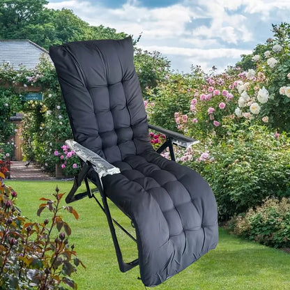 Lounge Chair with Cushion Foldable Outdoor
