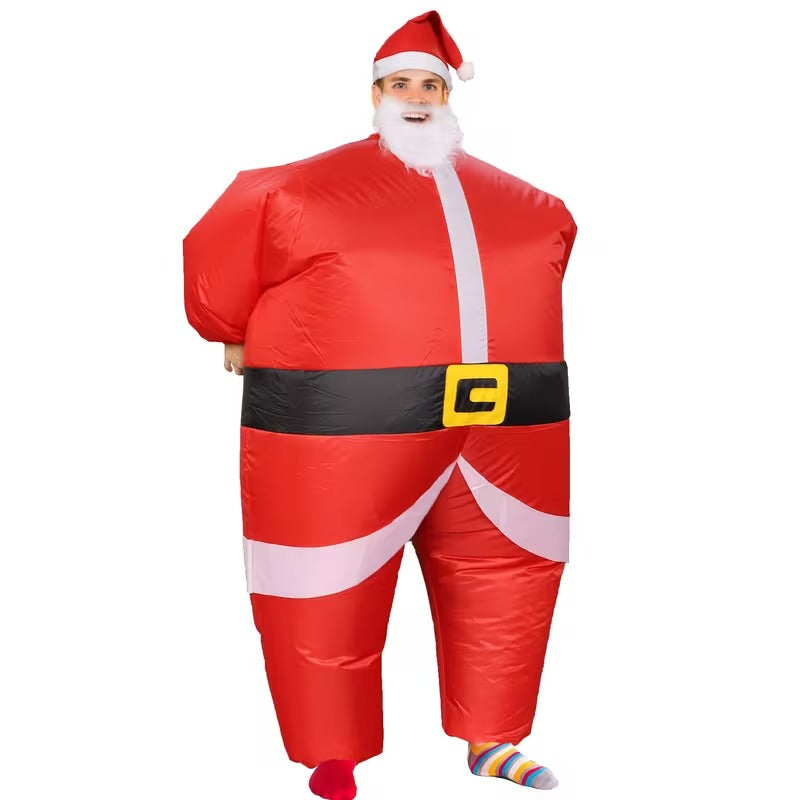 Santa Costume Self-Expanding Christmas Suit
