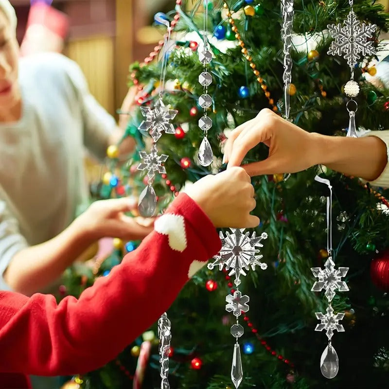 Crystal Christmas Ornament Set Hanging Decor (20PCS)