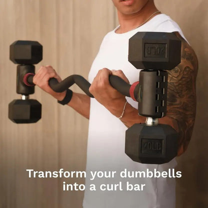 Adjustable Dumbbell Barbell Converter