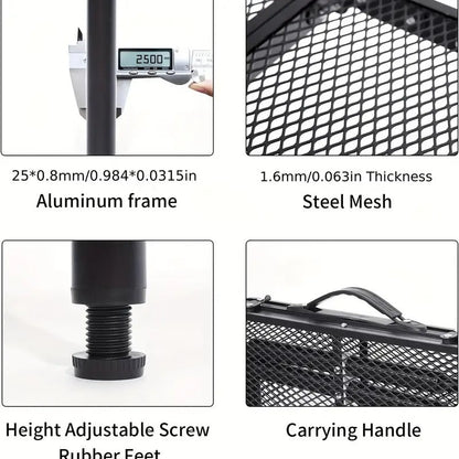 Folding Table with Adjustable Height