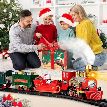 Electric Train Toy Set with Lights and Sounds