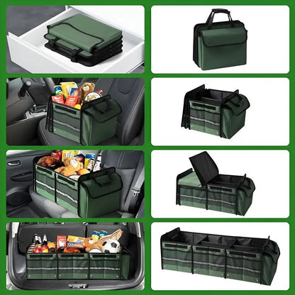 Car Storage Bag Foldable Trunk Organizer with Ice Pack