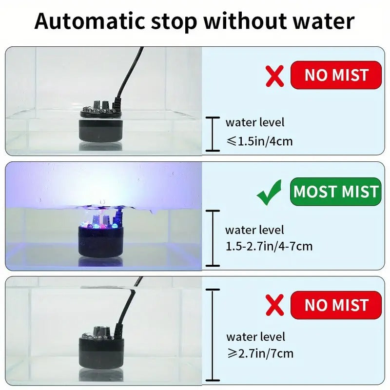 Halloween Fish Tank Mist Maker Witch Cauldron Spray