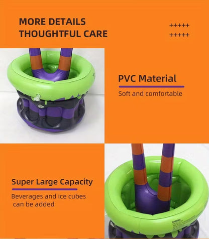 Inflatable Witch Bucket Halloween Party Cooler