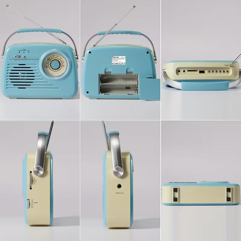 Portable USB/SD Card Bluetooth Radio Speaker