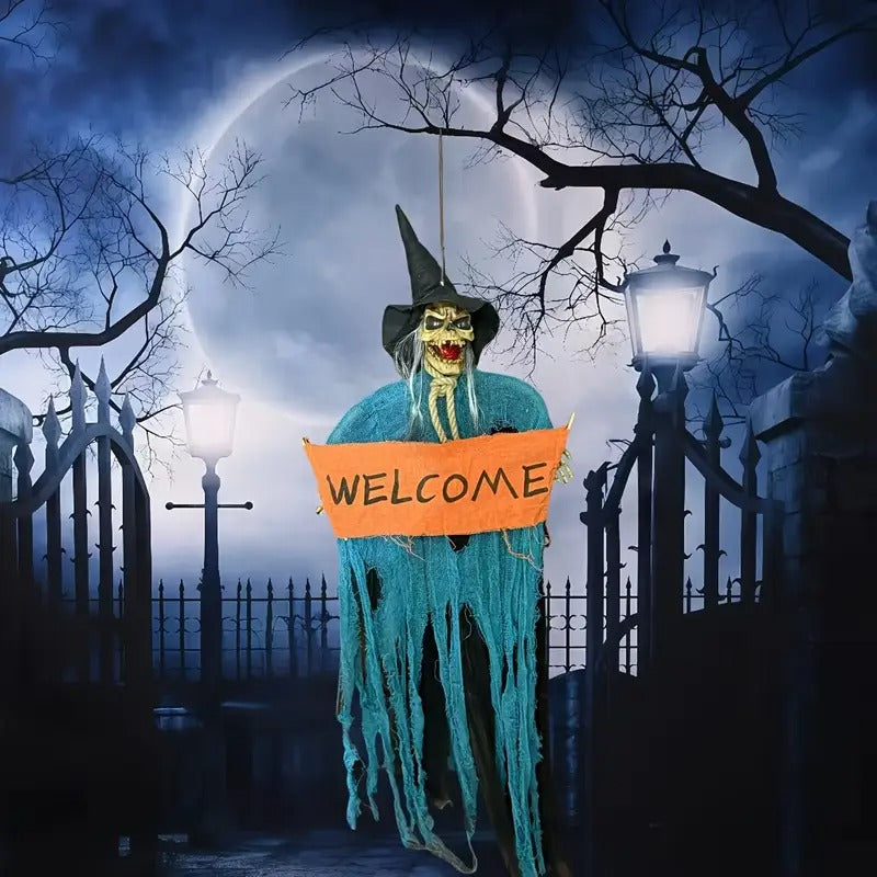 Halloween Motion Activated Witch Decoration