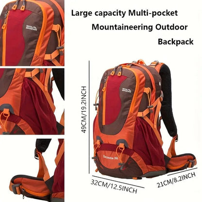 Royal Mountain Nylon Backpack with Rain Cover