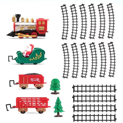 Electric Train Toy Set with Lights and Sounds