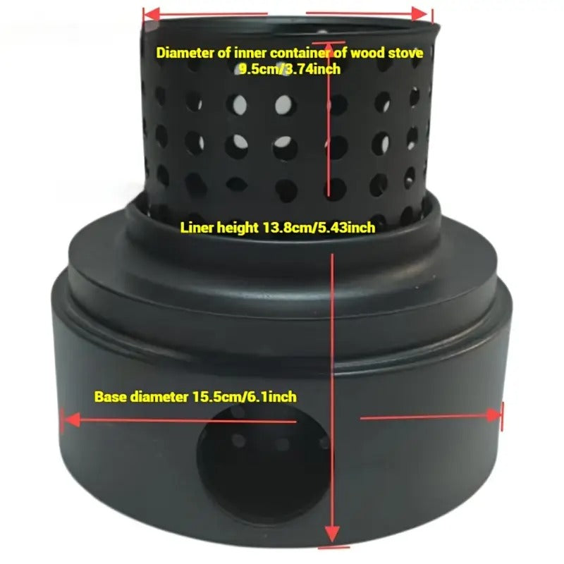 Outdoor Fire Pit Stove with Kettle