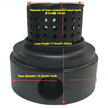 Outdoor Fire Pit Stove with Kettle