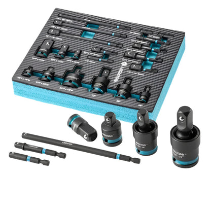 Impact Socket Adapter with Hex Drive Set (20pcs)