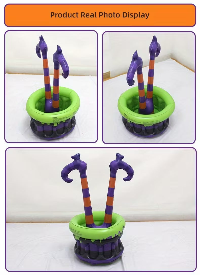 Inflatable Witch Bucket Halloween Party Cooler