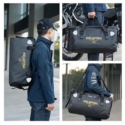 Waterproof Duffel Bag Roll Top Dry Saddlebag
