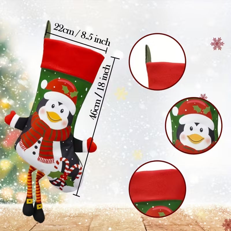 Christmas Stocking Set Holiday Decorations (4pcs)