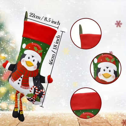 Christmas Stocking Set Holiday Decorations (4pcs)