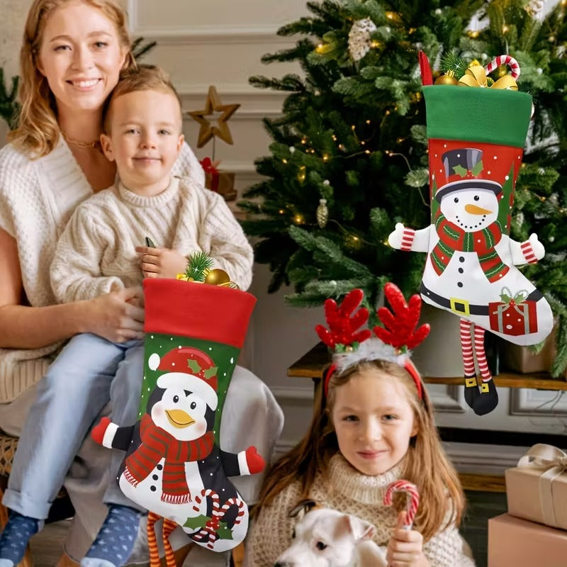 Christmas Stocking Set Holiday Decorations (4pcs)