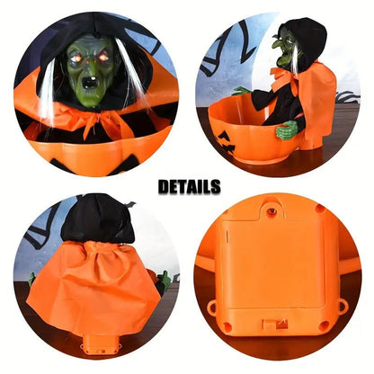 Halloween Skeleton Haunted House Decoration with Voice Control