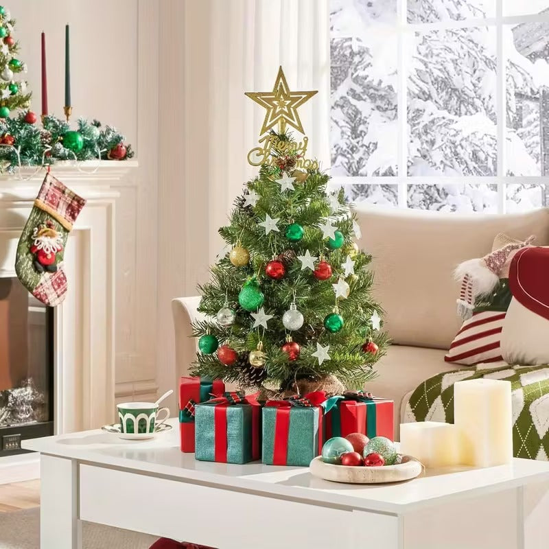 Pre-Lit Mini Tabletop Christmas Tree