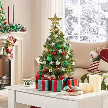 Pre-Lit Mini Tabletop Christmas Tree