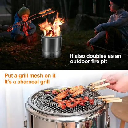 Charcoal Grill with 30 Skewers