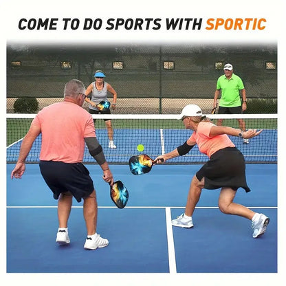 Portable Pickleball Net Set with Paddles