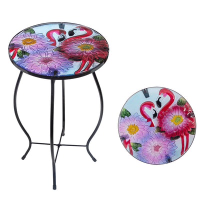Glass Round Mini Side Table